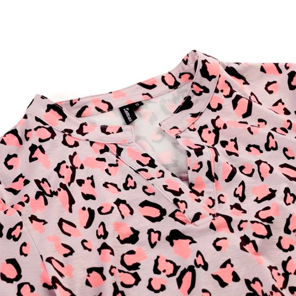 💗🐆🤎PRETTY Leopard Print Tunic Blouse - Picture 4 of 9